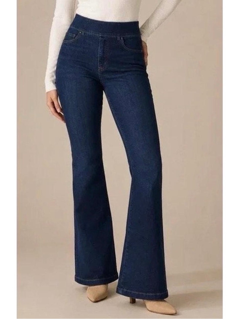 Spanx women’s pull on stretch jeans size medium